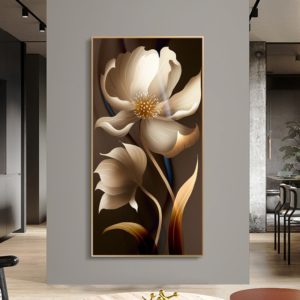 Nordic Luxury Gold Lines Posters and Prints Wall Picture Modern Abstract Flower Picture