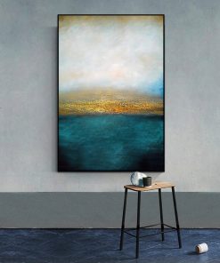 Luxury Golden Painting Minimalist Abstract Art Poster Wall Picture for Room Decoration Print on Canvas 4