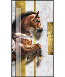 Modern Unique Animals Hourse Raise Up Canvas Painting Poster Print Home Decor Wall Art Pictures For 4