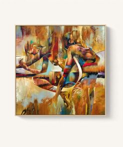 QIPING Poster Paintings Girl Picturs Wall Art Canvas Print Figure Painting Abstract Picture For Living Room 2