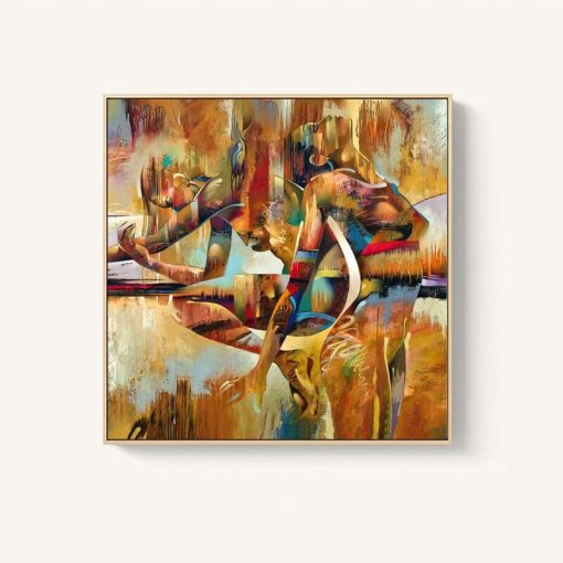 QIPING Poster Paintings Girl Picturs Wall Art Canvas Print Figure Painting Abstract Picture For Living Room 2