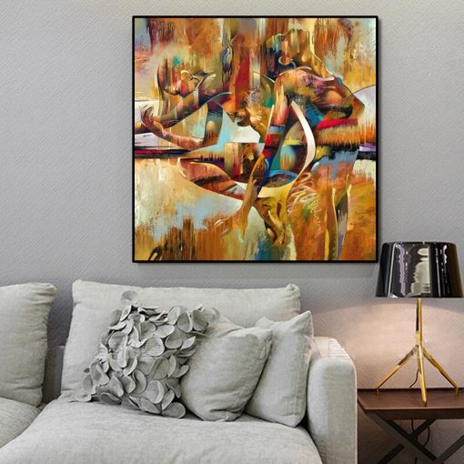 QIPING Poster Paintings Girl Picturs Wall Art Canvas Print Figure Painting Abstract Picture For Living Room 3