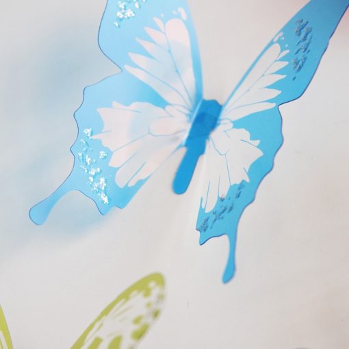 18Pcs Set 3d Crystal Butterfly Wall Sticker Beautiful Butterflies Art Decals Home Decor Stickers Wedding Decoration 3