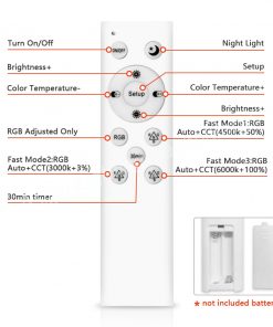 40W Modern LED Smart Ceiling Light Dimmable RGB Home Lighing WiFi Tuya App Voice Control Ultrathin 5