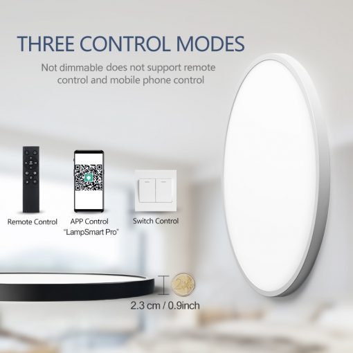 50CM Large Ceiling lamp Smart APP Remote Control Dimmable for Bedroom 48W Ceiling Lights AC 110 1
