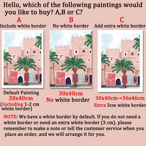 Anime Travel Cities Landscape Poster Morocco New York Scenery Wall Art Canvas Pictures for Living Room 4