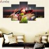 CLSTROSE 5 Pieces Red Wine Pictures Print Fruit Grape Posters Wall Art Home Decor For Living