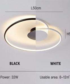 Ceiling Lamp Heart shaped Linear Creative Minimalist LED Lights Metal Smart Lamp Room Bedroom Lamps Dining 3