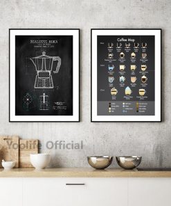 Coffee Poster Art Prints Kitchen Wall Decor Cafe Shop Signs Canvas Painting Modern Minimalist Wall Art 4