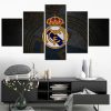 Football Club Madrid Logo Wall Art Canvas Set Modular House Decoration Poster Modern Canvas Pictures for