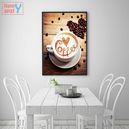 Home Decorative Printed Painting Food Coffee Beans Pictures Wall Art Modular Canvas Poster for Modern Restaurant 2