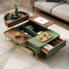 Light Luxury Lifting Coffee Table TV Cabinet Combination Small Apartment Living Room Multi Functional Coffee Table