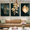 Living room decoration painting green plant mural flower plant wall art picture poster prints canvas poster