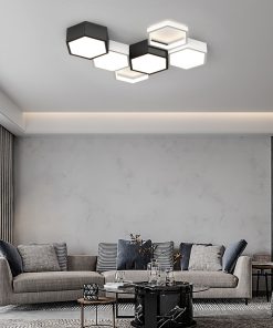 Minimalist living room lamp ceiling lights honeycomb design combination creative art indoor lamps intelligent hall Dinning 4