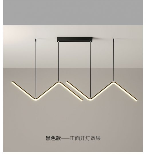 Nordic Led Chandelier Lighting Restaurant Modern Simple Designer Home Decor Bar Lamp Creative Hanging Lamps Pendant 2