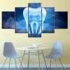 Tooth Dentist Abstract Art 5 Panel Canvas Print Poster Wall Art Home Decor HD Print Pictures