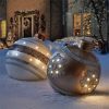 2023 Christmas 60CM Outdoor Inflatable Ball Made PVC Giant Large Balls Tree Decorations Outdoor Toy Ball