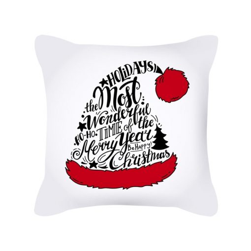 45cm Merry Christmas Decorations For Home Christmas Cushion Cover Pillowcase Happy New Year Decorations 2023 Navidad 3
