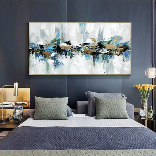 Abstract 100 Hand Painted Oil Painting Landscape Painting On Canvas Wall Art Pictures For Bedroom Living 2