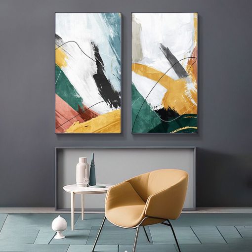 Abstract Canvas Painting Coloful Splash Painting Pictures Wall Art Pictures for Living Room Bedroom Modern unique 1