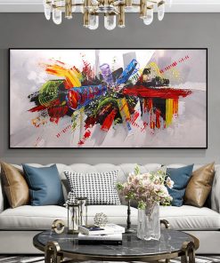 Abstract Colorful Painting 100 Hand Painted Oil Paintings On Canvas Handmade Large Size Modern Wall Art 5