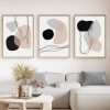 Abstract Geometric Line Artwork Boho Canvas Paintings Nordic Minimalist Poster Print Wall Art Picture for Living