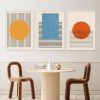 Abstract Geometric Shapes Color Blocks Line Wall Art Posters Canvas Print Painting Pictures Living Room Home