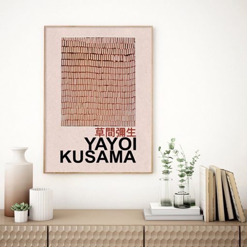 Abstract Yayoi Kusama Posters Modern Canvas Painting Wall Art Print Pictures for Bedroom Living Room Interior 2