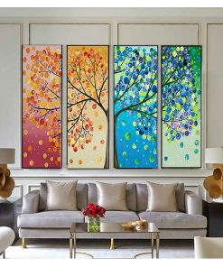 Art Canvas Paintings Print Life Tree Picture on Poster Home Decor for Bedroom Decoration Nordic 4 2