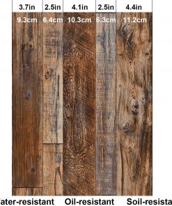 BoCun Brown Wood Peel And Stick Self Adhesive Wallpaper Wood Plank Wall Stickers For Countertop Cabinet 4