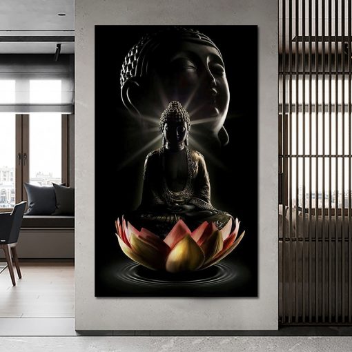 Canvas Paintings Buddhism Posters Wall Decor God Buddha Wall Art Canvas Prints Buddha Canvas Art Pictures 3