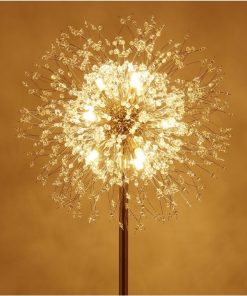 Hotel Postmodern Creative Light Dandelion Marble Floor Light LED Crystal Floor Lamp for Living Room Bedroom 4