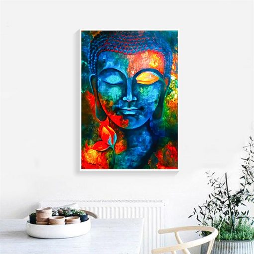 Modern Buddhism Posters and Prints Wall Art Canvas Painting Wall Decoration Lord Buddha Pictures For Living 4