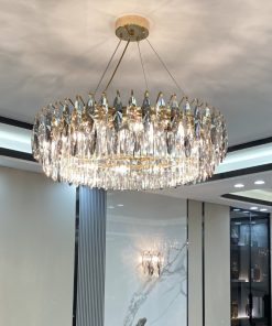 Modern luxury crystal chandelier lighting LED lamp hotel lobby decoration living room bedroom 3