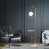 Nordic Glass LED Standing Lamp Bedroom Hotel Room Tea Table Floor Lamps Home Decor Creative Modern