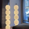 Nordic Gourd String Floor Lamp Modern Living Room Bedroom Study Famous Place White Glass Lampshade Designer