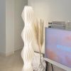 Nordic Italian Pleated Skirt Art Floor Lamp Modern LED Simple Living Room Bedroom Sofa White Hula