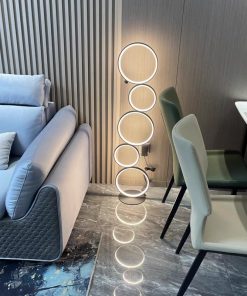 Nordic Modern Led Ring Shape Home Living Room Bedroom Decor Indoor Lighting Floor Lamp for Salon 2