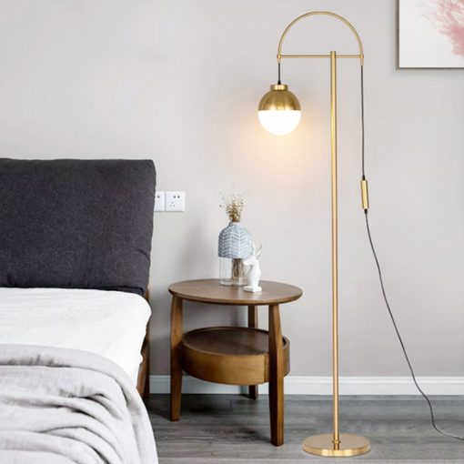 Nordic glass floor lamp Postmodern Simple Creative floor pendant light Atmosphere Living Room Golden Decorative couch 1