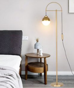 Nordic glass floor lamp Postmodern Simple Creative floor pendant light Atmosphere Living Room Golden Decorative couch 3