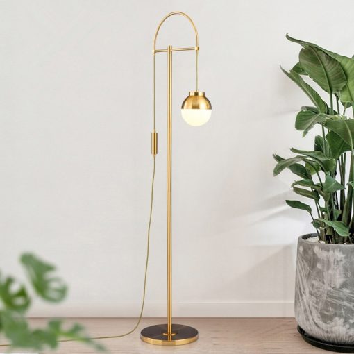 Nordic glass floor lamp Postmodern Simple Creative floor pendant light Atmosphere Living Room Golden Decorative couch