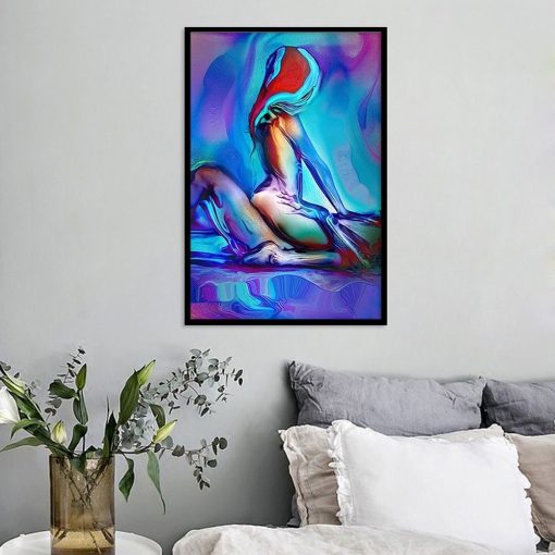 Nude Sexy Men and Women Art Wall Poster Canvas Painting Abstract Poster Bedroom Bedside Wall Decoration