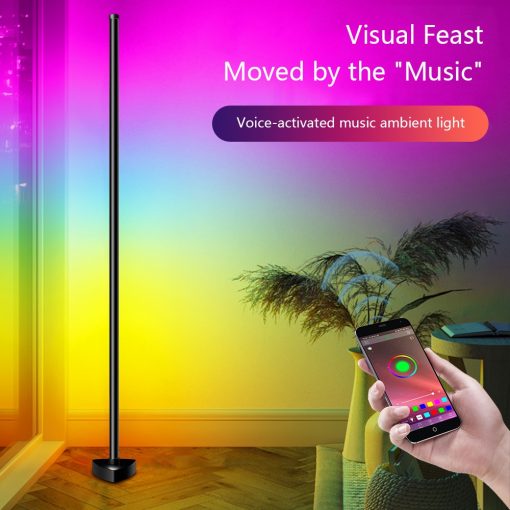 RGB Corner Floor Lamps for Bedroom Decor Furniture Living Room Tuya RGB LED Lighting Dimmable Alexa 1