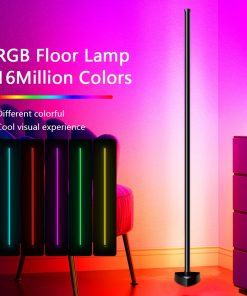 RGB Corner Floor Lamps for Bedroom Decor Furniture Living Room Tuya RGB LED Lighting Dimmable Alexa 3