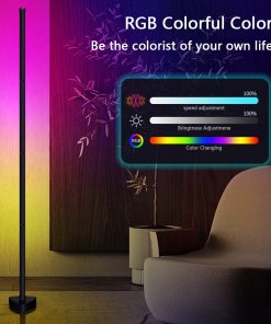 RGB Corner Floor Lamps for Bedroom Decor Furniture Living Room Tuya RGB LED Lighting Dimmable Alexa 5