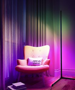 RGB Metal Corner Floor Lamp Bedroom LED Dimmable Night Lamp Floor Light Living Rom Decor Indoor 2