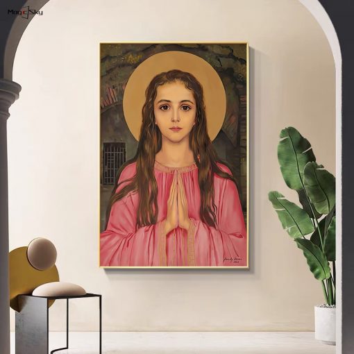 Saint Philomena Decorative Figures Vintage Decor Canvas Painting Wall Art Pictures For The Living Room Decoration