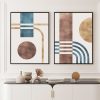Trendy Watercolor Minimalist Abstract Wall Art Canvas Paintings Print Creative Geometric Poster Pictures Living Room Home