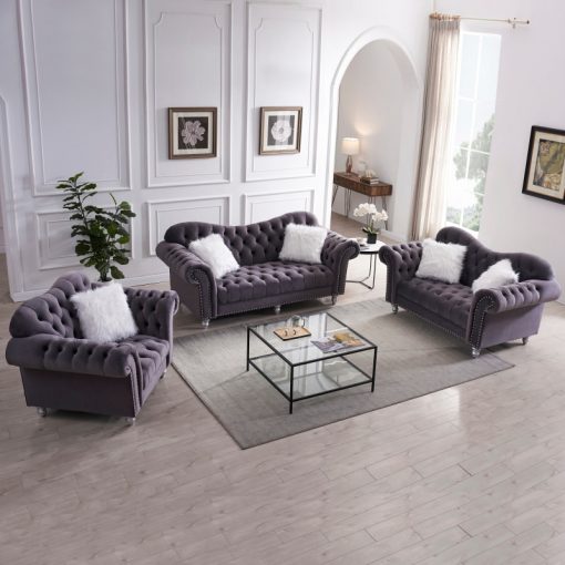 3 Piece Sofa Set Pv Leather Including Three Seater Sofa Two Seater Sofa with Armrests Backrest