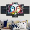 Abstract Buddha Face Canvas Wall Prints Buddha Paintings for Interior Modular Posters on the Wall Decor